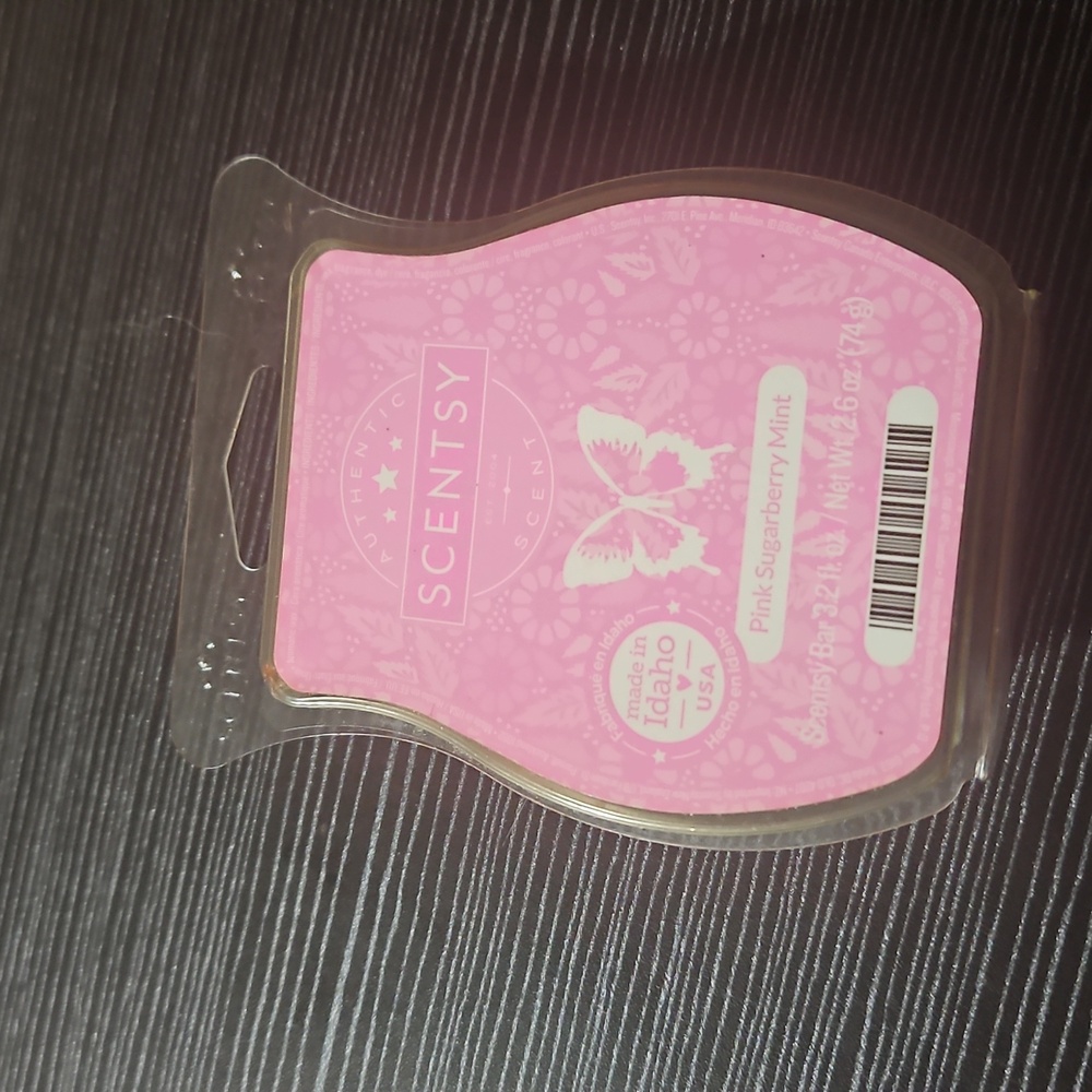 Pink Sugarberry Mint scentsy wax bar